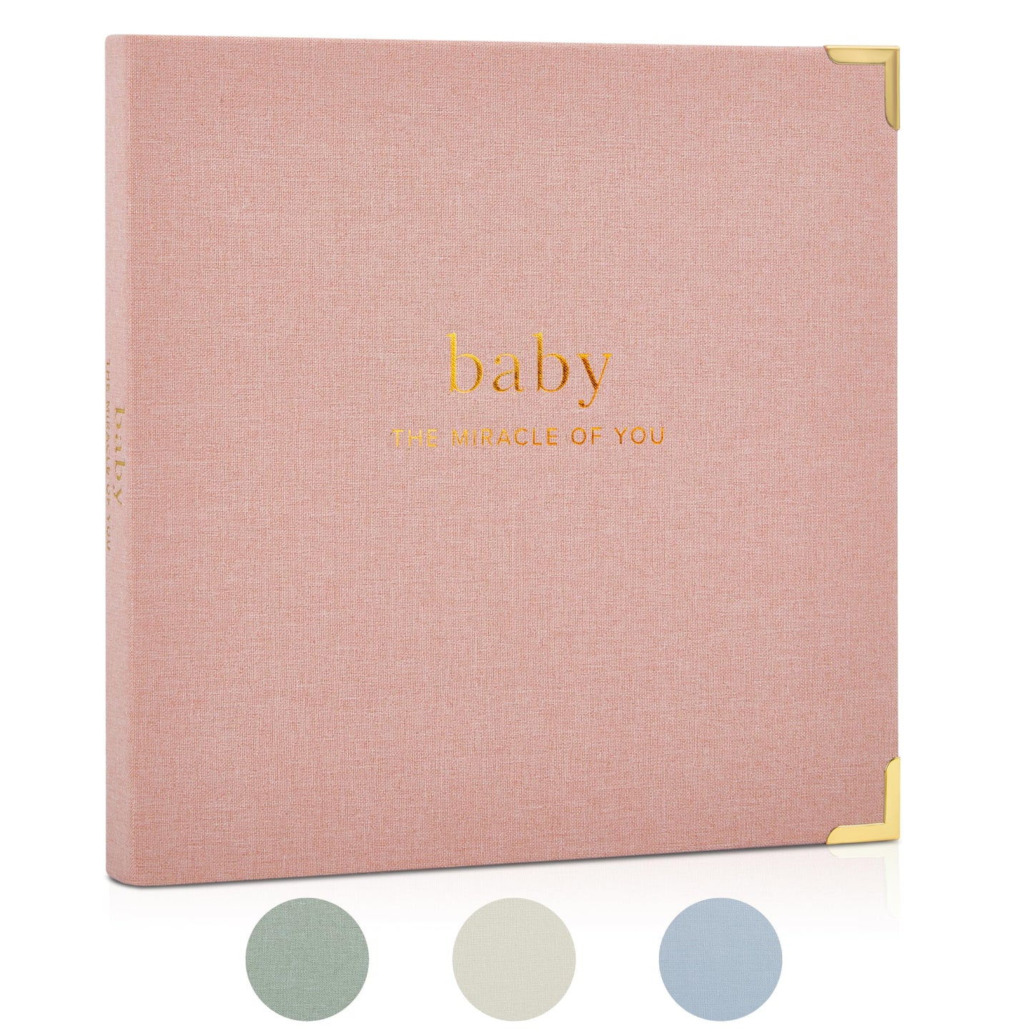 Keepsake Baby Memory Book for Boys and Girls - Timeless First 5 Year Baby Book - Neutral Journal Scrapbook or Photo Album - Record a Milestone for Every Event from Birth to Age 5