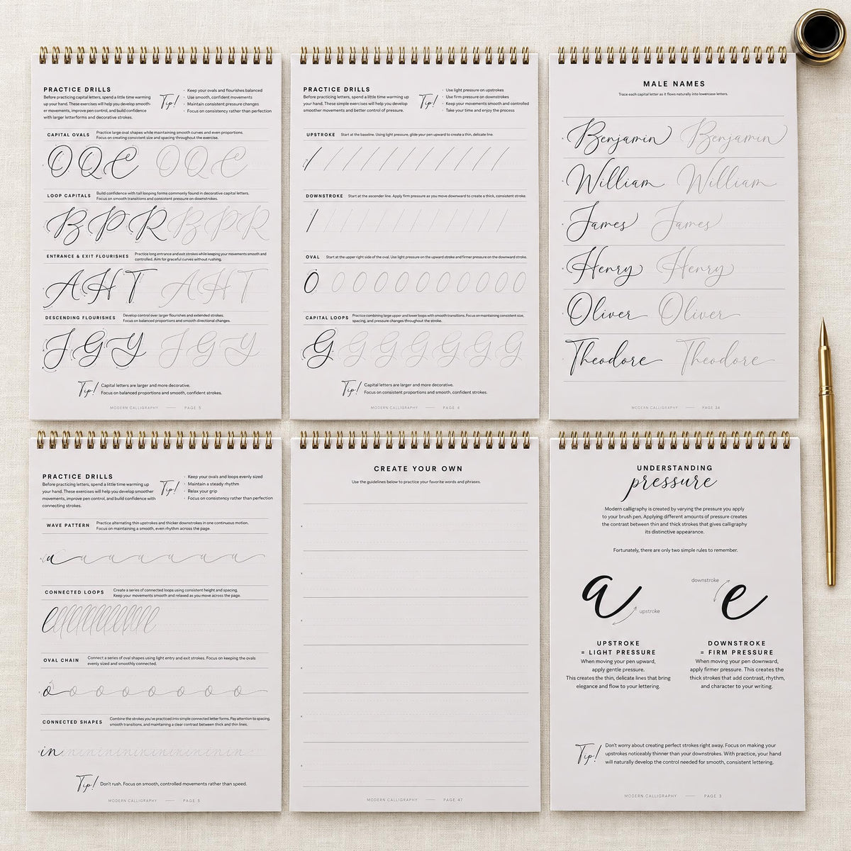 Beautiful Cursive Handwriting Workbook for Adults - Set of 2 Practice Books