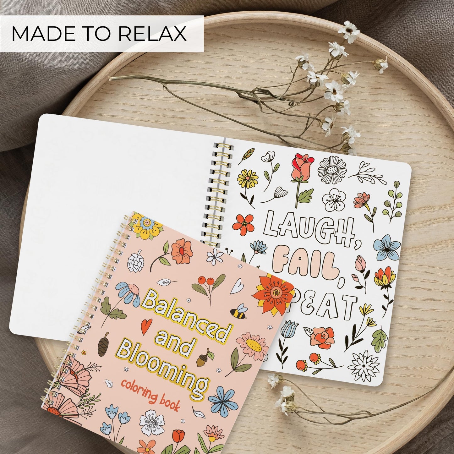 Beautiful Adult Coloring Book Set of 2 for Relaxation - Sassy Motivational and Funny Color Books - The Perfect Stress-Relieving Gift for Women