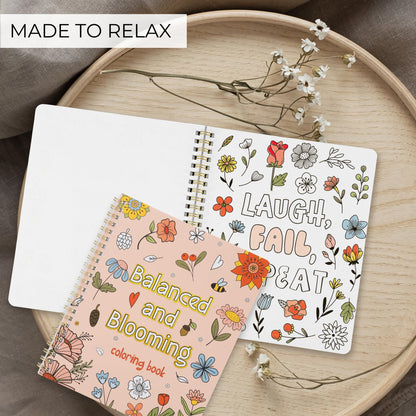 Beautiful Adult Coloring Book Set of 2 for Relaxation - Sassy Motivational and Funny Color Books - The Perfect Stress-Relieving Gift for Women