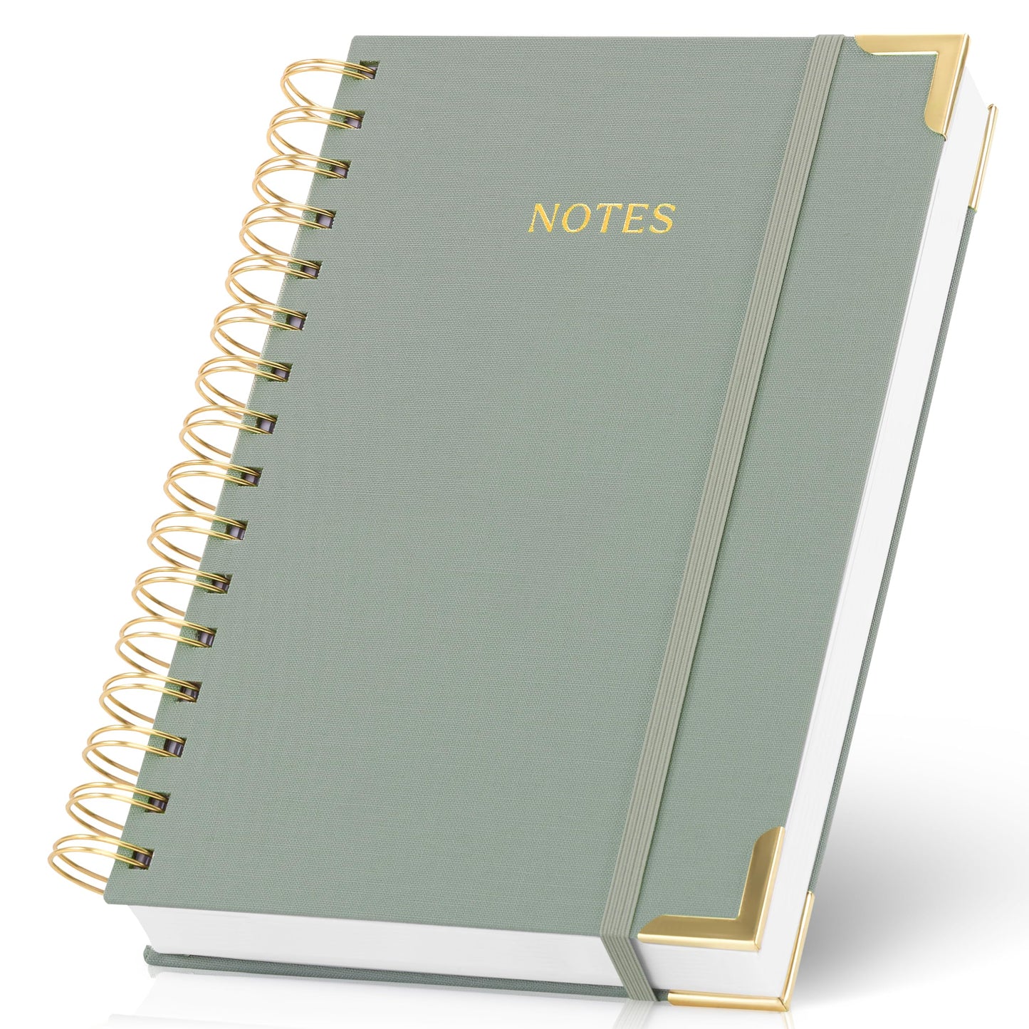 Aesthetic Thick Spiral Notebook Journal For Women in B5 Format - Stylish Linen Hardcover College Ruled Note Book w 300 Lined Pages - Cute Supplies For Bible Study & Staying Organized at Work or School