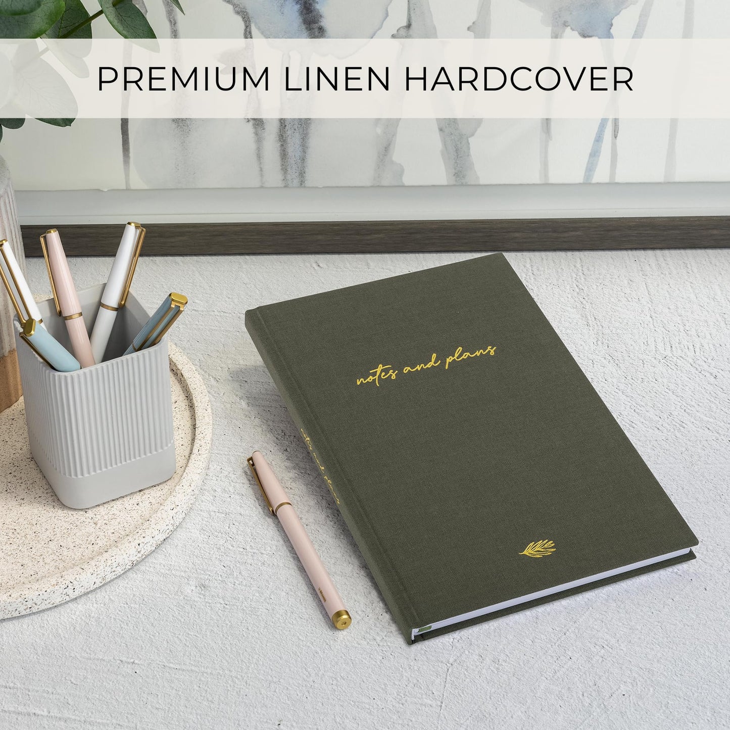 Aesthetic Daily Planner And Notebook With Hourly Schedule - Modern Hardcover To do List Notepad to Easily Organize Your Work Tasks And Appointments - The Perfect Office Supplies