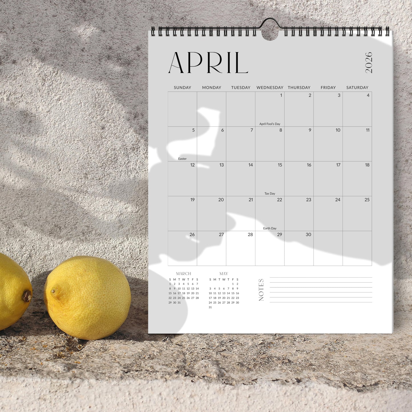 Beautiful 2026 Wall Calendar - Runs from January 2026 until July 2027 - Large 14.5" x 11.5" Office Wall Calendar for Easy Organizing