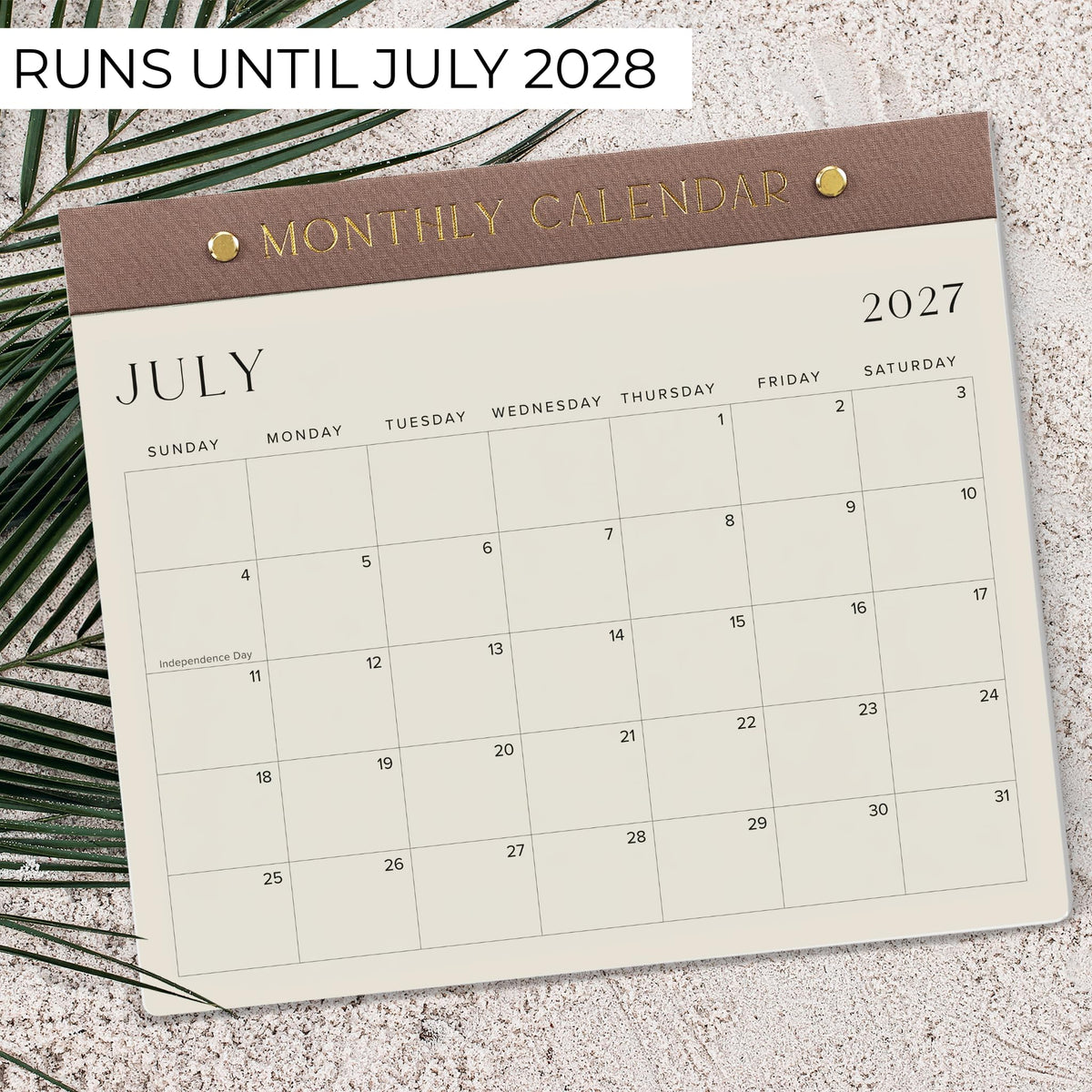 Beautiful 2027-2028 Magnetic Fridge Calendar - January 2027 - July 2028