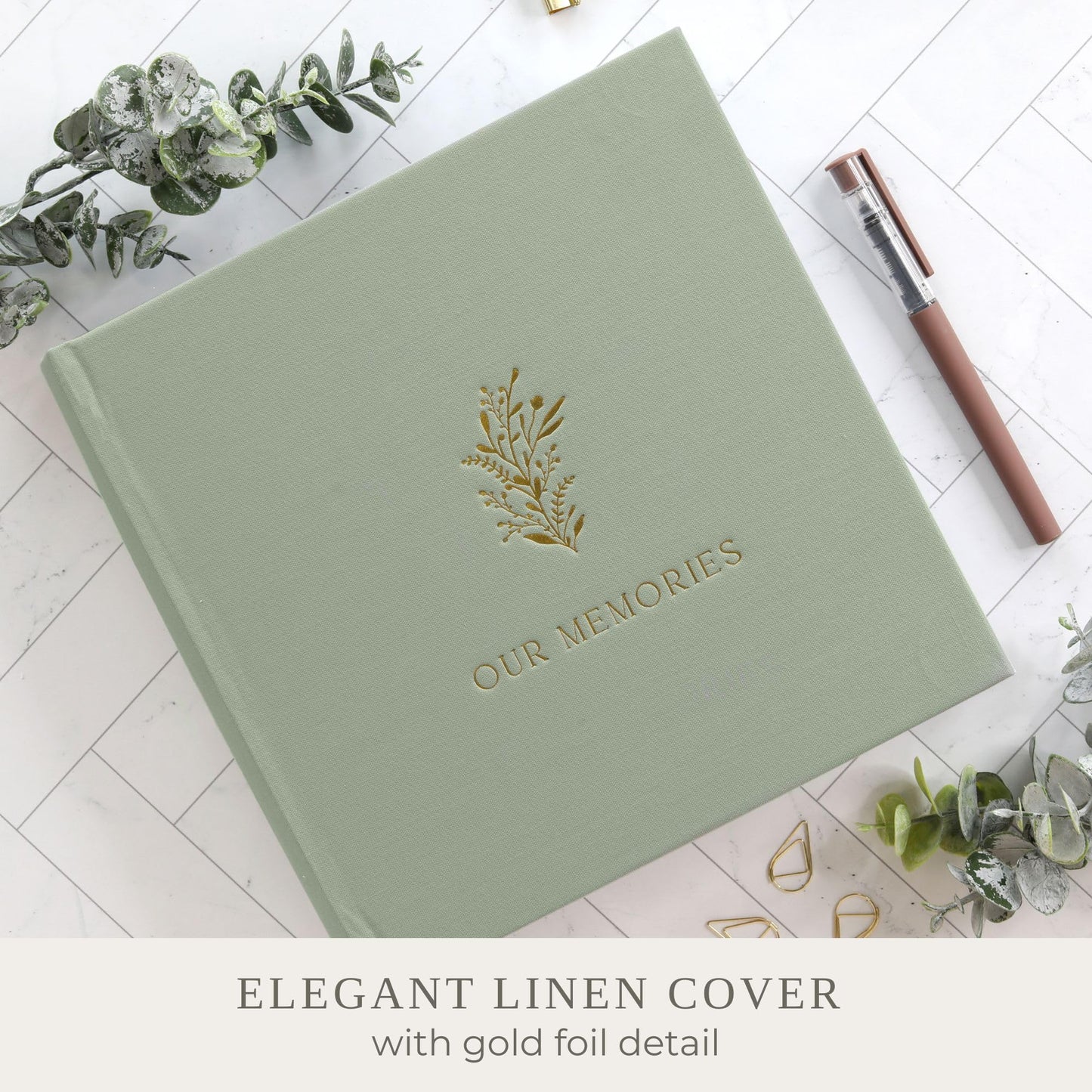 Beautiful Photo Album for 4x6 Pictures - Perfect Picture Book for Wedding, Baby Shower and more - 200 Photo Slots Albums to Collect Your Memories