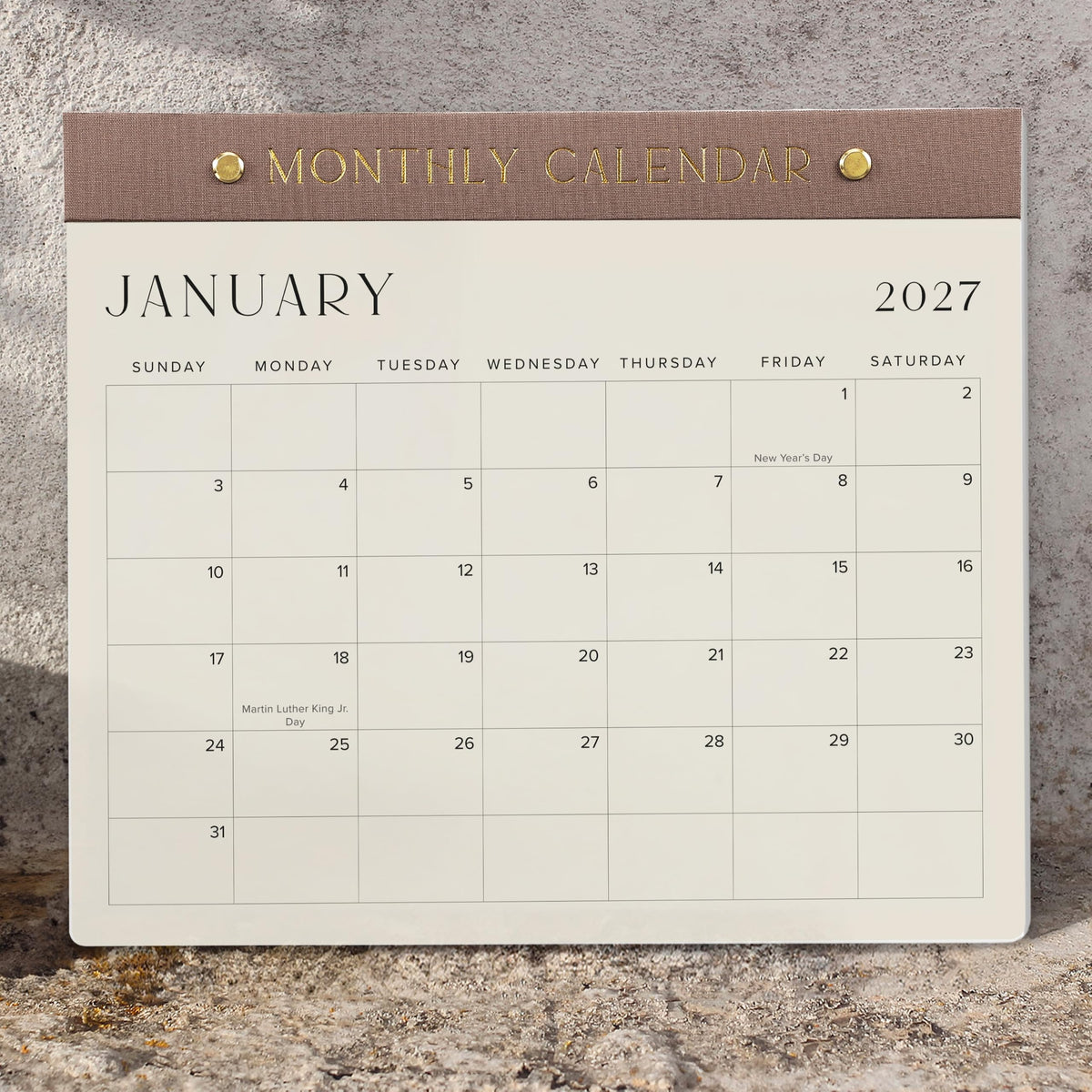 Beautiful 2027-2028 Magnetic Fridge Calendar - January 2027 - July 2028