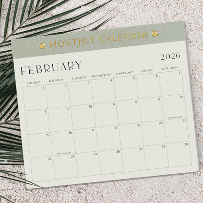 Beautiful 2025-2026 Magnetic Fridge Calendar - Runs From July 2025 Until December 2026 - The Perfect Monthly Refrigerator Calendar for Easy Organizing