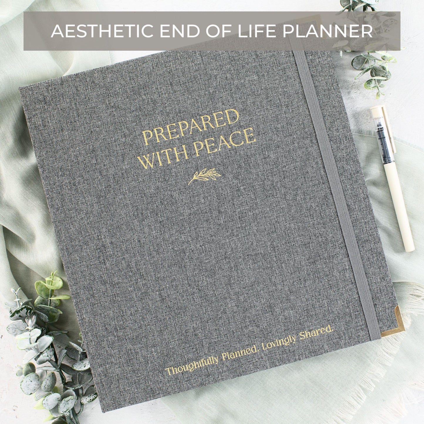 Aesthetic End of Life Planner - The Perfect Estate Planning Organizer for Final Wishes, Important Documents, Family Emergency and Funeral Planning Binder
